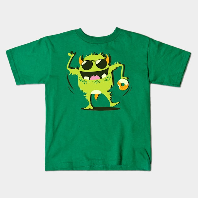 FURRY MONSTER #2 Kids T-Shirt by jatinismara